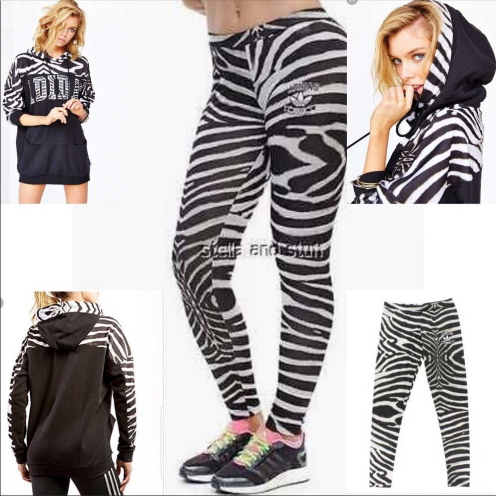 Adidas 3 piece zebra set